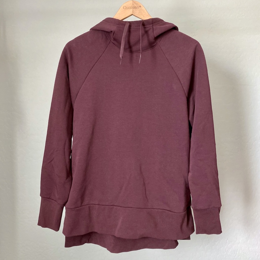 Nike Dry Training Hoodie Scoop Neck Burgundy M